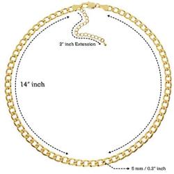 JIBSA 18K Gold Plated Choker Layered Thin Dainty Chain Necklace 14'' 16'' 18'' Long for Women Teen Girls Fashion Jewelry