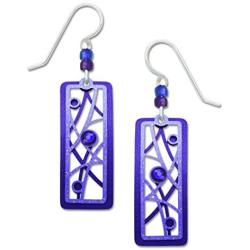 Adajio by Sienna Sky Blue Violet Twigs and Bubbles Earrings 7676