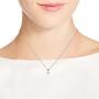 AeraVida Gleaming Mirror Fashion Crystal Cube Prism .925 Sterling Silver Pendant Necklace