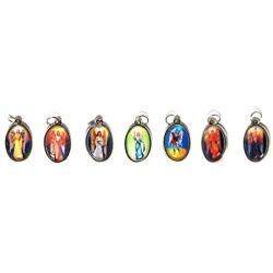 Seven Archangels (Miguel Jofiel Samuel Gabriel Raphael Uriel Zadkiell) Medals Angels (7 Pack) Angels Weekly Protection Religious Gift