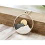 Bmadge Dainty Mountain Necklace Silver Circle Pendant Necklaces Chain Minimal Everyday Necklace Jewelry for Women and Girls