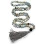 Aspen & Eve 108 Bead Malas - Mala Necklace & Bracelet with Tassel - 8mm Stone Beads - Strand 108 Beads Necklace for Mindfulness & Yoga