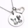 LParkin Cactus Necklace We Stick Together Best Friend Necklace Stainless Steel Sister Necklaces LParkin Cactus Necklace We Stick Together Best Friend Necklace Stainless Steel Sister Necklaces