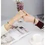 LOYALLOOK Couple Pendant Necklace Gift for Men Women His & Hers Matching Set Jewelry Stainless Steel Couples Distance Bracelets Chain Lover Gift, 4PCS