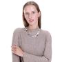 Collar Necklace for Women Polished Alloy Statement Necklace Fashion Jewelry