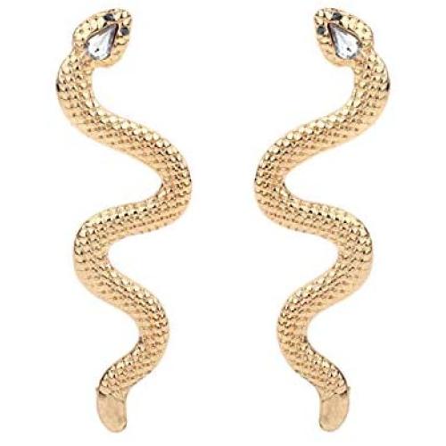 Snake Earrings for Women Vintage Long Serpent Dangle Earrings Animal Jewelry For Women