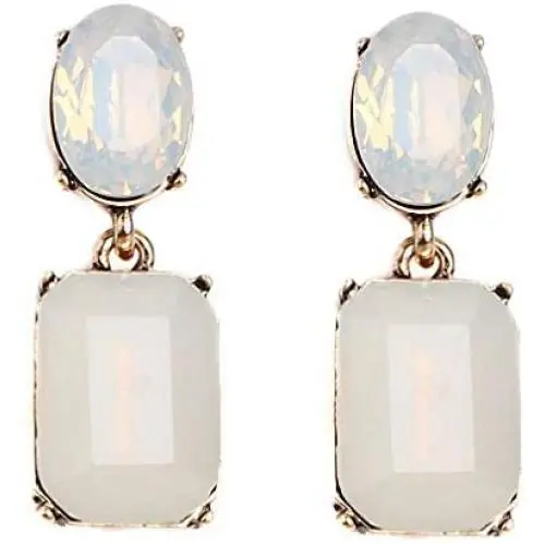 Vintage Statement Drop Dangle Earring Shiny Crystal Stud Earrings Women Party Jewelry