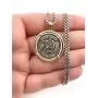 LESLIE BOULES Vintage Saint Michael The Archangel Medal Necklace for Men 22 Inches Length Protection Jewelry