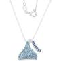 Hersheys Kisses Birthstone Sterling Silver Swarovski Crystal Pendant Necklace, 18''