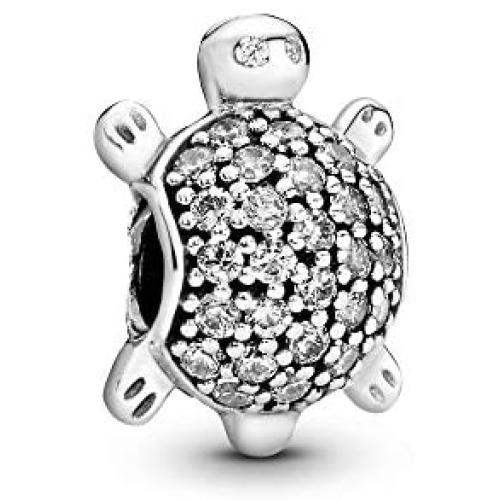 Pandora Jewelry Pave Sea Turtle Cubic Zirconia Charm in Sterling Silver