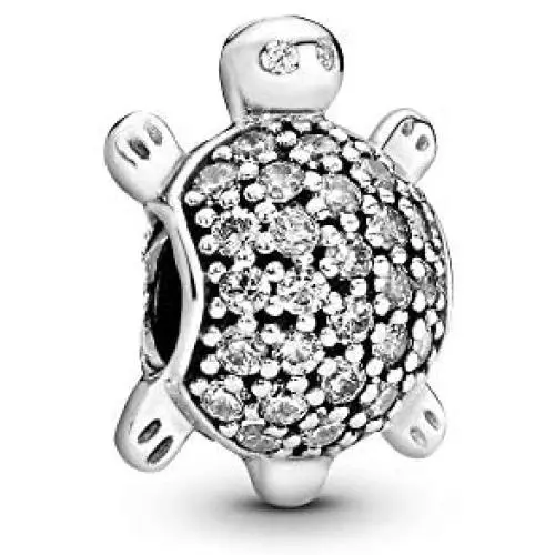 Pandora Jewelry Pave Sea Turtle Cubic Zirconia Charm in Sterling Silver Pandora Jewelry Pave Sea Turtle Cubic Zirconia Charm in Sterling Silver