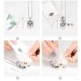 Cremation Jewelry Urn Pendant Necklace with Hollow Urn Cremation Jewelry for Ashes Owl Shape Pet Cremation Jewelry