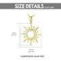 Blocaci 14K Yellow Gold Pendant Necklaces for Women Real Gold Moissanite Sun Necklaces Anniversary Valentines Day Blocaci 14K Yellow Gold Pendant Necklaces for Women Real Gold Moissanite Sun Necklaces Anniversary Valentines Day