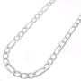 925 Italian Sterling Silver 2.5mm - 10.5mm Solid Figaro Chain, FREE Microfiber Cloth, ITProLux Link Necklace & Bracelet, Giorgio Bergamo