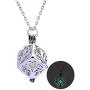 YAZILIND Luminous Life Tree Hollow Cube Lockets Aromatherapy Essential Oil Diffuser Pendant Sweater Clavicle Chain Necklace Birthday Jewelry