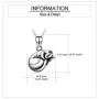 ONEFINITY Cat/Dog Urn Necklace for Ashes Sterling Silver Cat/Dog Keepsake Pet Memorial Pendant Jewelry Gift for Women Men