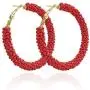 6 Pairs Bohemia Beaded Hoop Earrings Colorful Handmade Big Circle Seed Beaded Dangle Earrings Multicolor Boho Round Geometry Chic Statement Drop Earrings for Women and Girls Ethnic Jewelry 6 Pairs Bohemia Beaded Hoop Earrings Colorful Handmade Big Circle Seed Beaded Dangle Earrings Multicolor Boho Round Geometry Chic Statement Drop Earrings for Women and Girls Ethnic Jewelry
