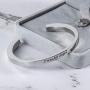 Personalized Bangle Cuff Urn Bracelet for Ashes Keepsake Memorial Cremation Jewelry Custom Name Bracelet