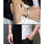 Popeoiuh Inspirational Bracelets for Women Stainless Steel Engraved Personalized Mantra Quote Cuff Bangle Encouragement Jewelry Gift for Teen Girls Boy Friend Men