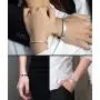 Popeoiuh Inspirational Bracelets for Women Stainless Steel Engraved Personalized Mantra Quote Cuff Bangle Encouragement Jewelry Gift for Teen Girls Boy Friend Men