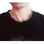Eyraevor Men Women Gothic Choker Necklace Punk Rock Hip Hop Necklace Chain