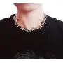 Eyraevor Men Women Gothic Choker Necklace Punk Rock Hip Hop Necklace Chain Eyraevor Men Women Gothic Choker Necklace Punk Rock Hip Hop Necklace Chain