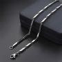 Colourful clouds Stainless Steel Chain Necklace 3mm Seeds Neck Chains for Men Women Jewelry