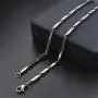 Colourful clouds Stainless Steel Chain Necklace 3mm Seeds Neck Chains for Men Women Jewelry