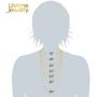 Lifetime Jewelry 3.5mm Flat Mariner Chain Necklace for Women & Men 24k Gold Plated