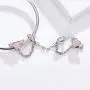 BAMOER 925 Sterling Silver Dangle Charms Pearl Cubic Zirconia Charm Beads for Women for Bracelet Necklaces