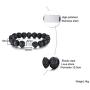 VNOX God is Greater Than Highs&Lows Natural Lave Rock Stone Essential Oil Diffuser Beaded Stretch Bracelet