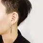 Mshion Bangtan Boys BTS JIMIN SUGA Silver Stud Clip Earrings for Women Men 1 Pair