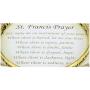 Jewelry Nexus St. Francis Prayer Engraved Twist Bangle Inspirational Bracelet with Prayer Card