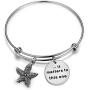 Zuo Bao Starfish Jewelry It Matters to This One Adjustable Bangle Bracelet Sea Jewelry Social Worker Gift