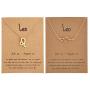 Dcfywl731 2Pcs Leo Zodiac Necklace for Women 12 Constellation Necklace Zodiac Sign Horoscope Necklaces Zodiac Jewelry Gift Aries