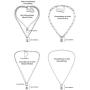 Zhanmai 4 Pieces Valentines Day Fashion Lock Pendant Necklace Punk Chain Choker Long Multilayer Chain Jewelry