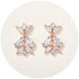 SWEETV Marquise Wedding Birdal Earrings for Brides,Bridesmaid Earrings Gifts, Crystal Dangling Drop Earrings for Women Wedding Birdal Prom Jewelry