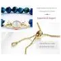 Mslamiso Beaded Bracelet for Teen Girls and Women, Gold Charm Ankle Accessory, Cute and Smart Jewelry Set