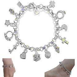 Dofihy 925 Silver Bracelets for Women Bracelet Ladies Bracelet Fashion Jewelry Silver Bracelet
