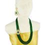 Aheli Ethnic Multi Strand Beaded Necklace Earrings Indian Bollywood Fashion Jewelry for Women