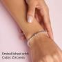 Pandora Jewelry Beads and Pave Cubic Zirconia Bracelet in Sterling Silver