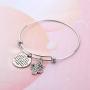 AKTAP Saguaro Cactus Bracelet for Women I Will Not Be Another Flower Picked for My Beauty and Left to Die Cacti Charms Bracelet