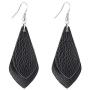 Faux leather earrings, Lightweight Layered Leather Earrings Dangling Drop Earrings for Women Girls