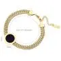Jertom 14K Gold Plated Cuff Bangle Bracelet for Women and Girls, Auto Spring Clasp Closure, Charm Link Chain Wrist Bracelet Jertom 14K Gold Plated Cuff Bangle Bracelet for Women and Girls, Auto Spring Clasp Closure, Charm Link Chain Wrist Bracelet