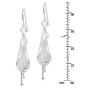 Captivating Flower Pod Calla Lily Floral .925 Sterling Silver Dangle Earrings