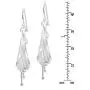 Captivating Flower Pod Calla Lily Floral .925 Sterling Silver Dangle Earrings Captivating Flower Pod Calla Lily Floral .925 Sterling Silver Dangle Earrings