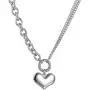 Jude Jewelers Stainless Steel Round Circle Heart Shape Pendant Necklace Jude Jewelers Stainless Steel Round Circle Heart Shape Pendant Necklace