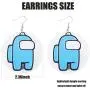 COLOYAN 9Pcs Among Us Wooden Earrings for Women- Handmade Among Us Round Wood Earrings Character Game Colourful Gift COLOYAN 9Pcs Among Us Wooden Earrings for Women- Handmade Among Us Round Wood Earrings Character Game Colourful Gift