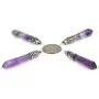 Natural Amethyst Gemstone Hexagonal Pointed Reiki Chakra Pendant Necklace 20 Inch High-Grade Iron Gift Box Natural Amethyst Gemstone Hexagonal Pointed Reiki Chakra Pendant Necklace 20 Inch High-Grade Iron Gift Box