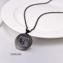 PROSTEEL Bitcoin Digital Pendant Necklace Cryptocurrency Crypto World Money Bitcoin Simbol Necklace Gift for Him/Her